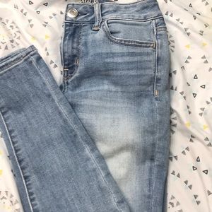 American eagle jeans-white//blue